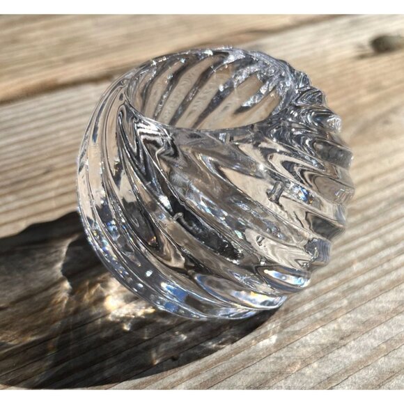 PartyLite Illusions Glass Swirl Tea Light Holder P0463 - Picture 4 of 10